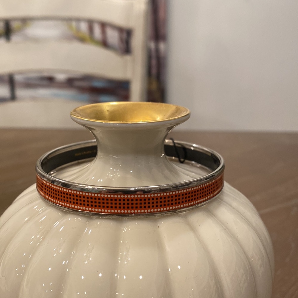 Authentic Hermes Narrow Enamel Bangle Bracelet - Picture 2 of 11
